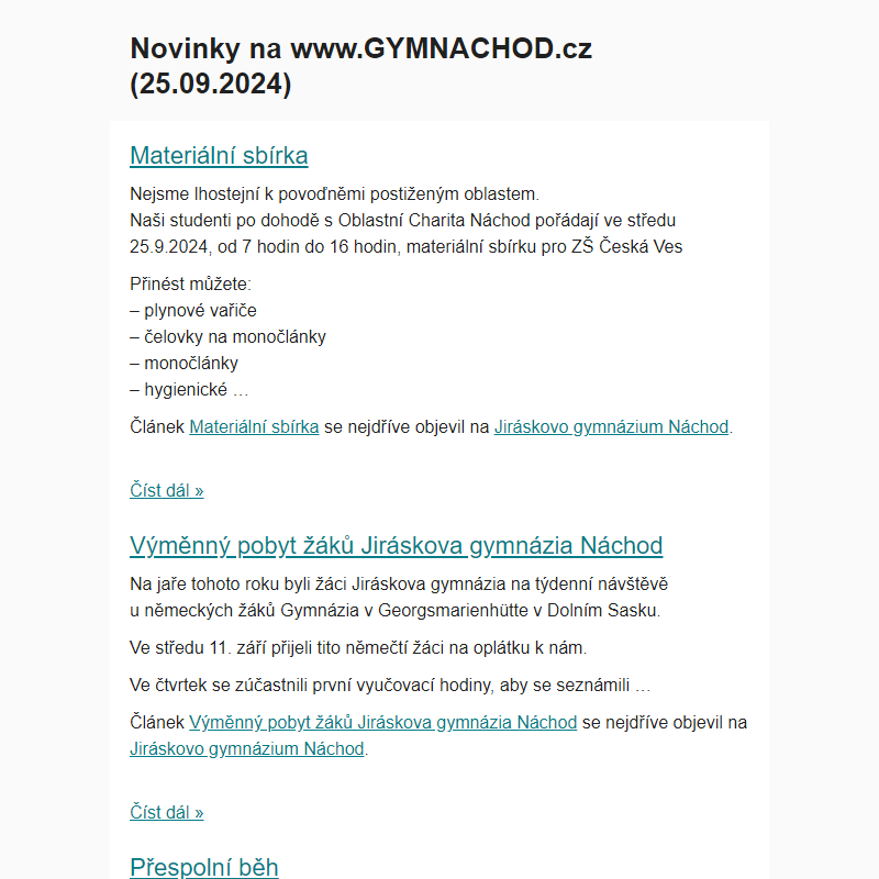 Novinky na www.GYMNACHOD.cz (25.09.2024)