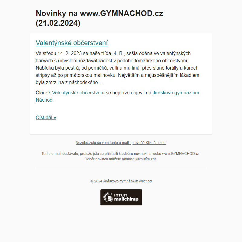 Novinky na www.GYMNACHOD.cz (21.02.2024)