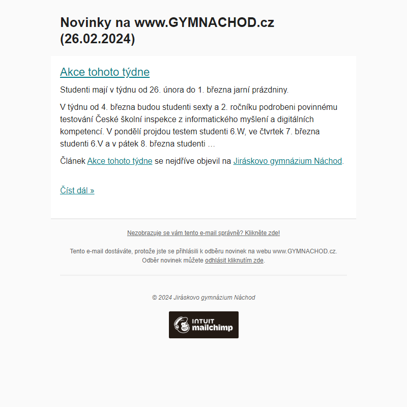 Novinky na www.GYMNACHOD.cz (26.02.2024)