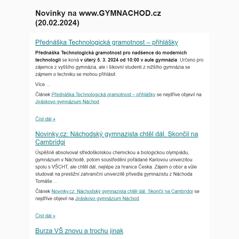 Novinky na www.GYMNACHOD.cz (20.02.2024)