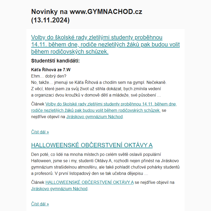 Novinky na www.GYMNACHOD.cz (13.11.2024)