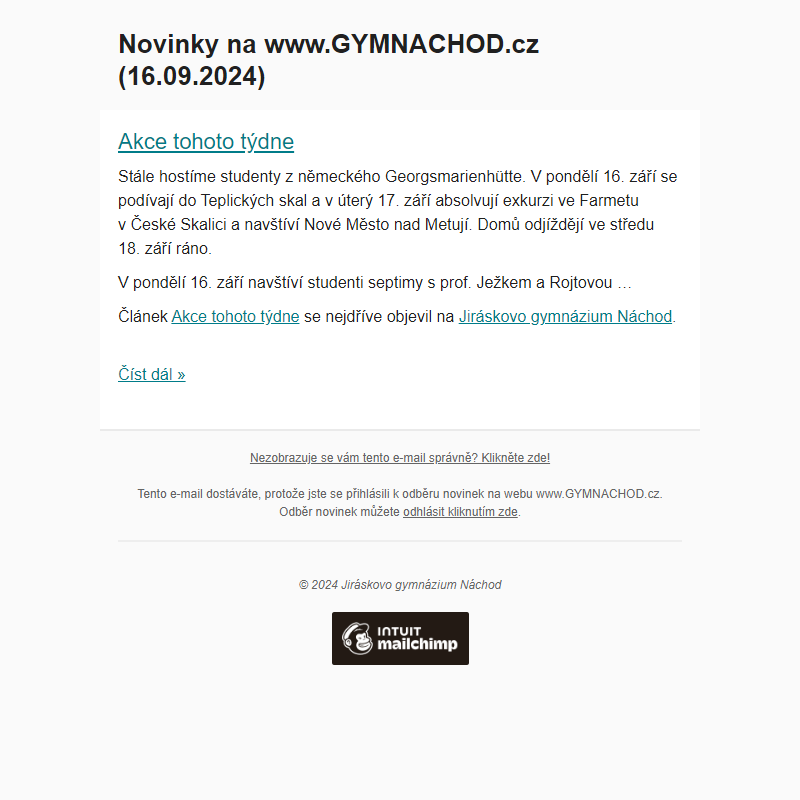 Novinky na www.GYMNACHOD.cz (16.09.2024)