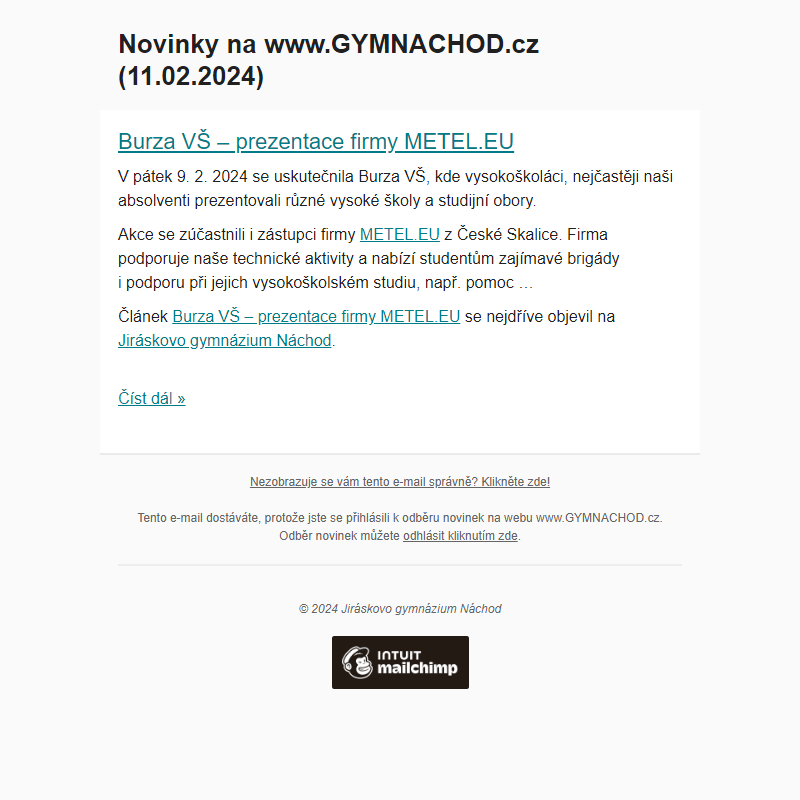 Novinky na www.GYMNACHOD.cz (11.02.2024)