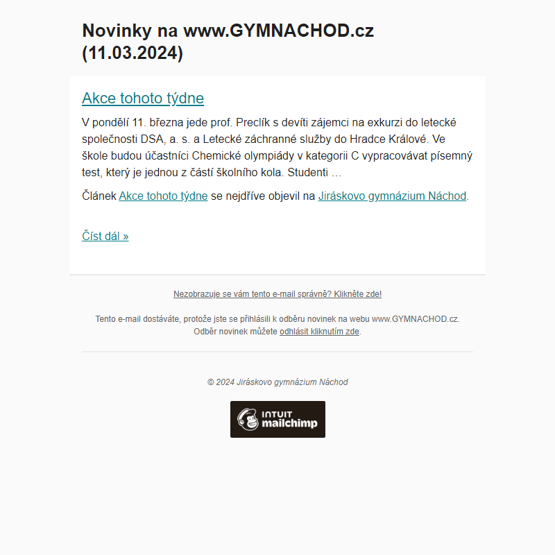 Novinky na www.GYMNACHOD.cz (11.03.2024)