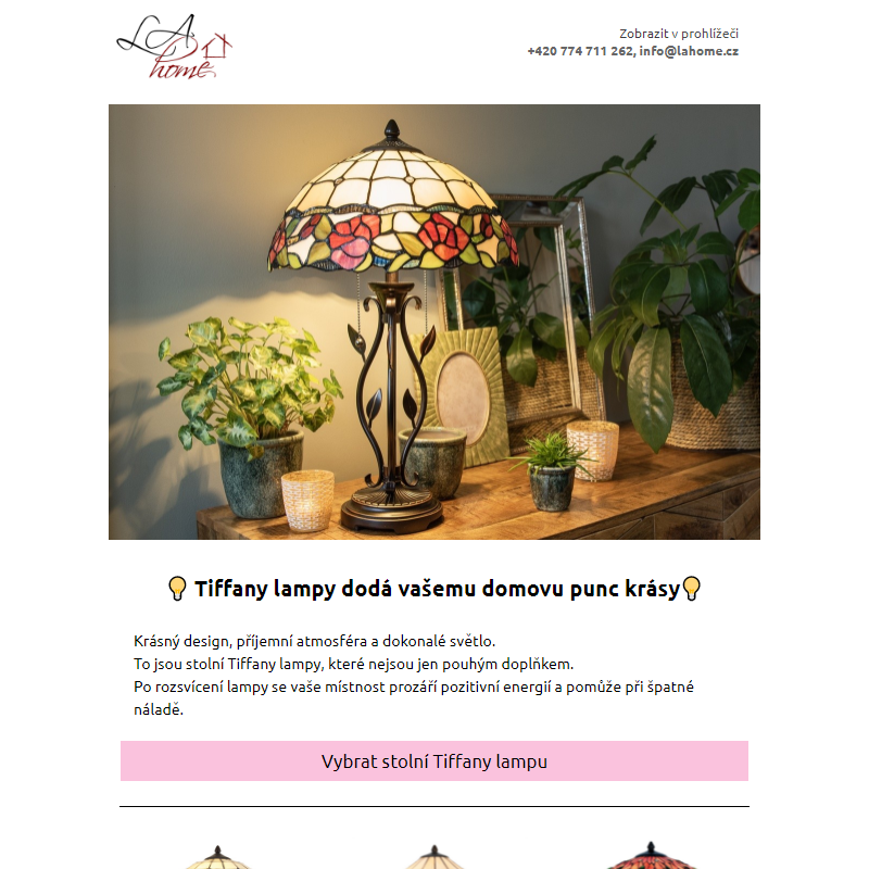 _ Tiffany lampy dodá vašemu domovu punc krásy_