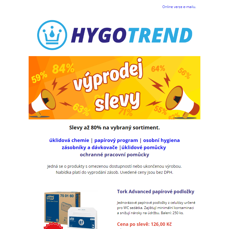 _ HYGOTREND | Letní výprodej v plném proudu %