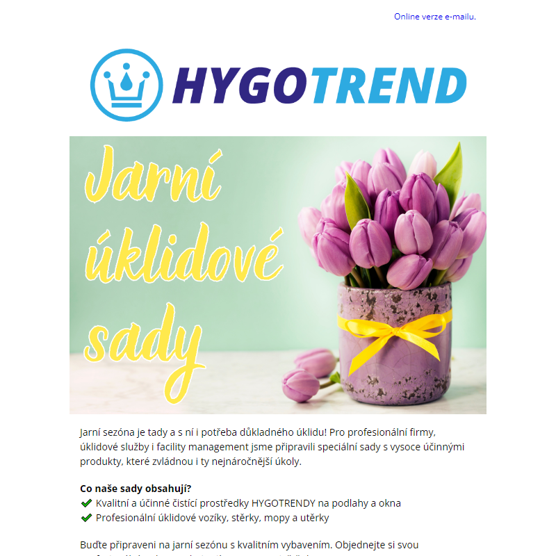 _ HYGOTREND | Profesionální jarní úklidové sady – efektivita a kvalita pro dokonalý úklid! __