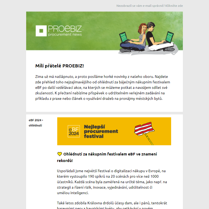 PROEBIZ procurement news