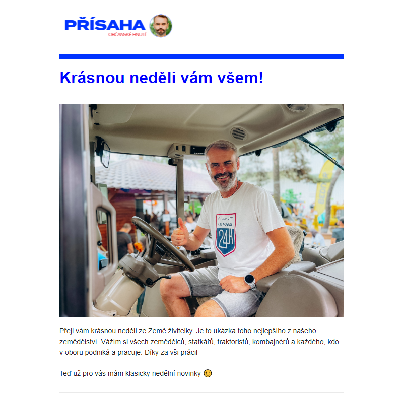 Zdravím vás ze Země živitelky! _