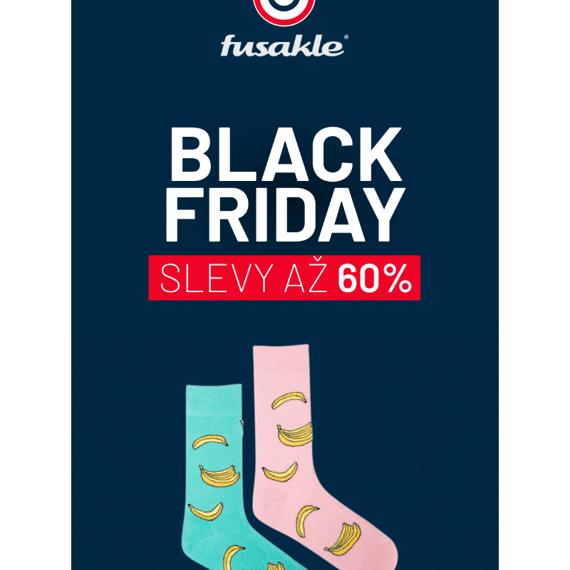 BLACK FRIDAY_ Slevy až 60% na Fusakle _