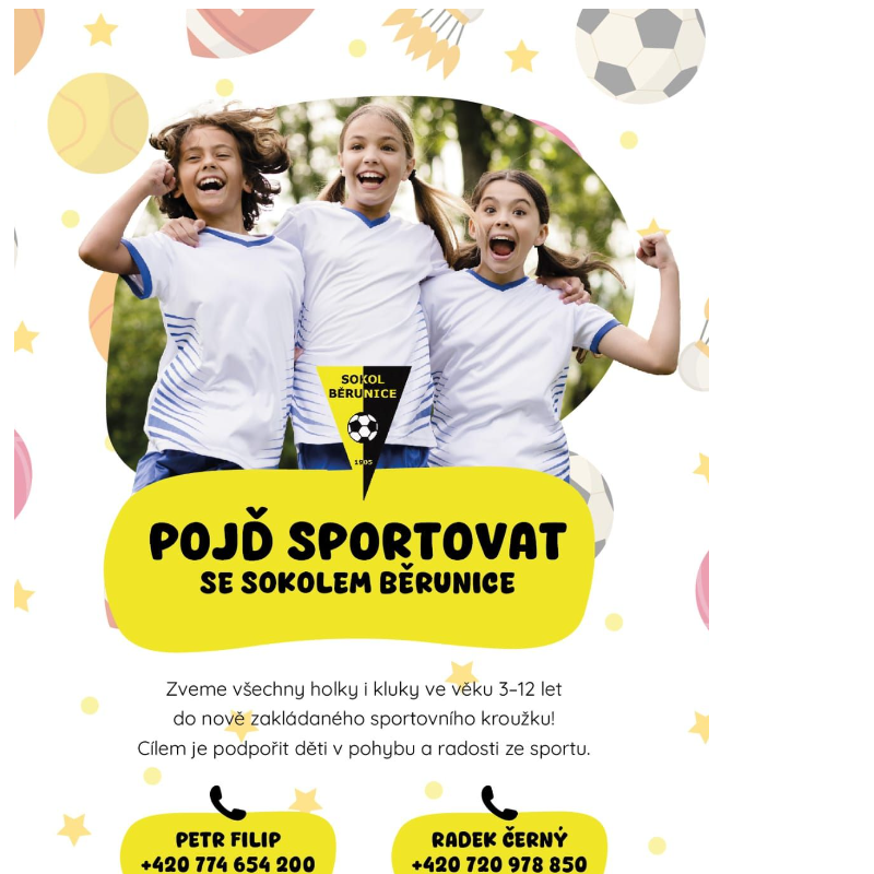 Pojď sportovat se Sokolem Běrunice