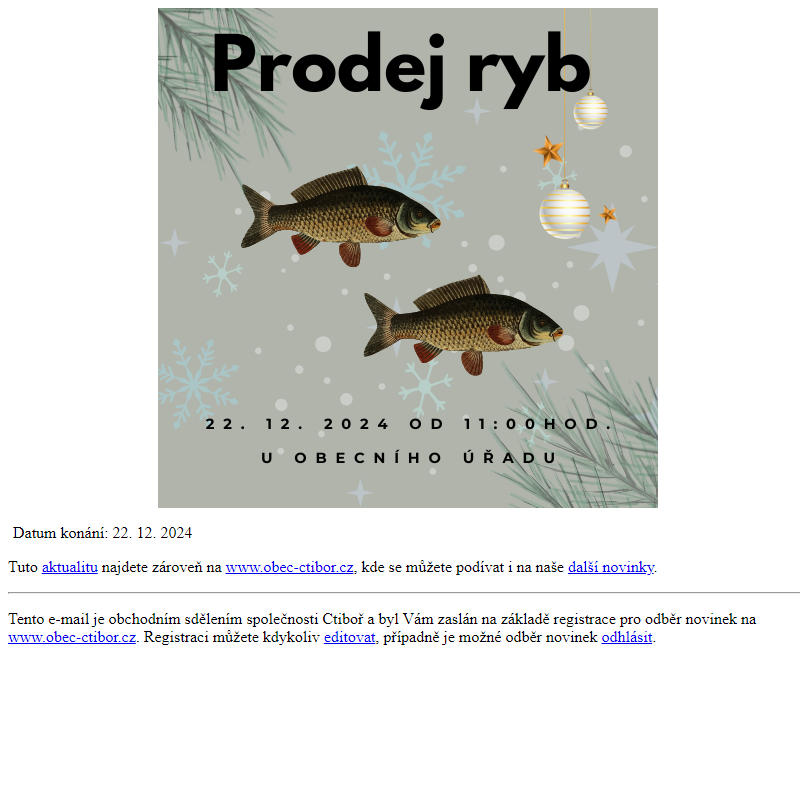 Prodej ryb