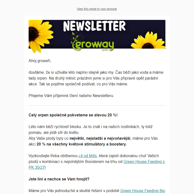 Newsletter Growway Garden