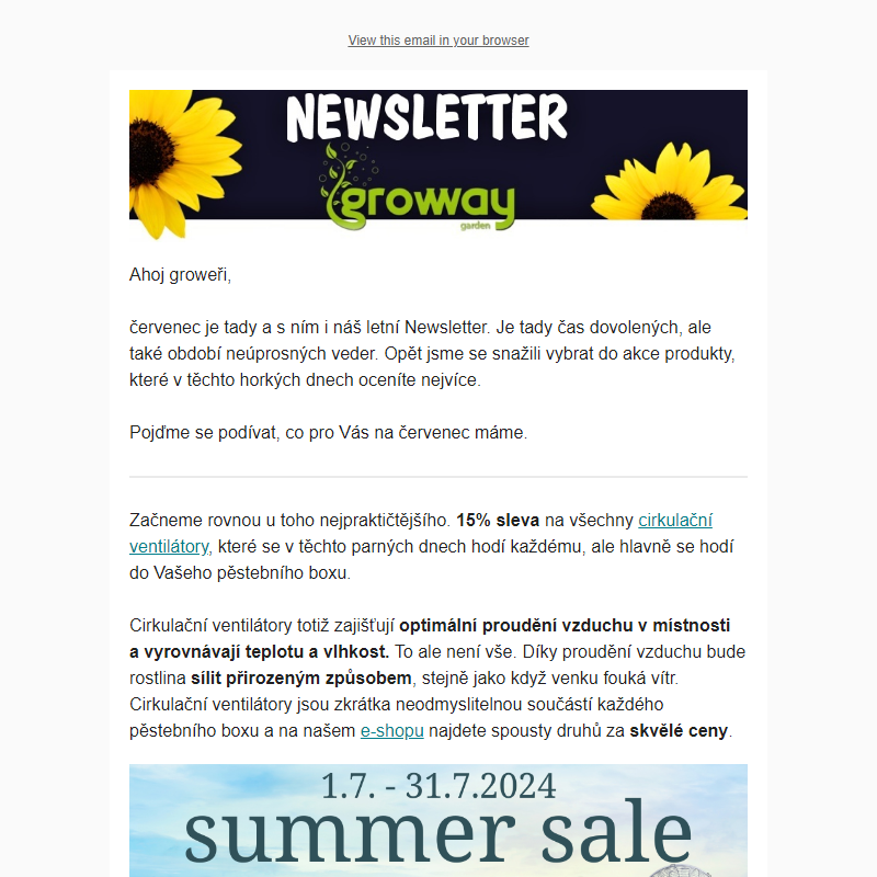 Newsletter Growway Garden