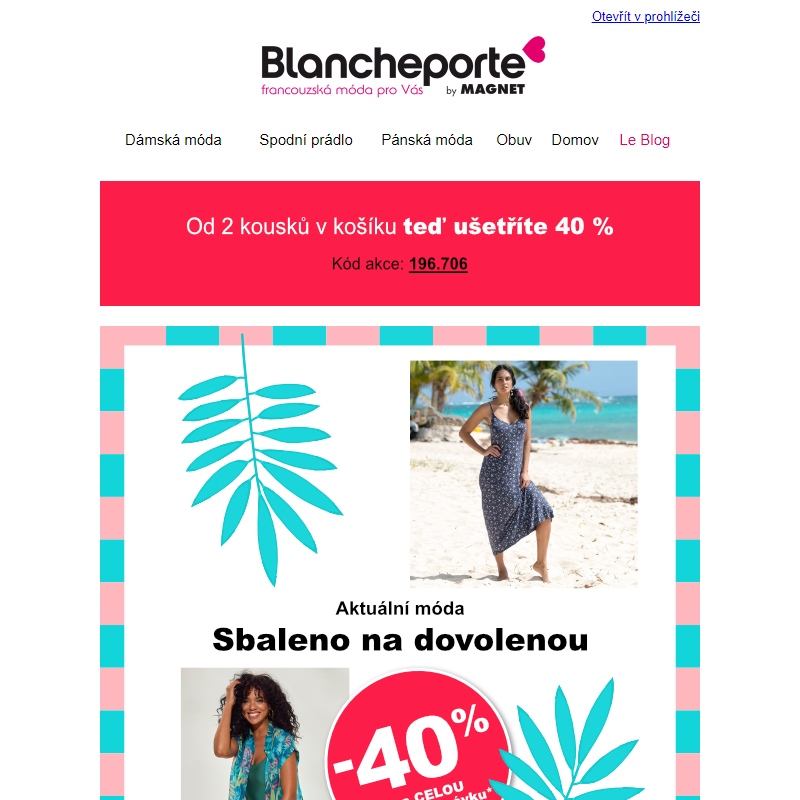 Dovolená volá! Vybavte se s 40% slevou...