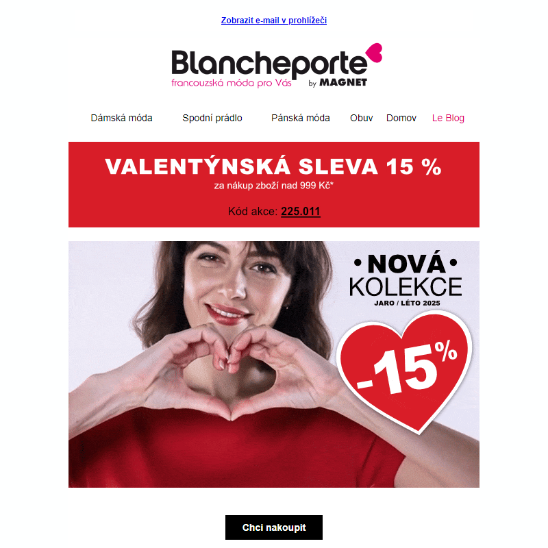 Valentýnský kupón na -15 % platí do _