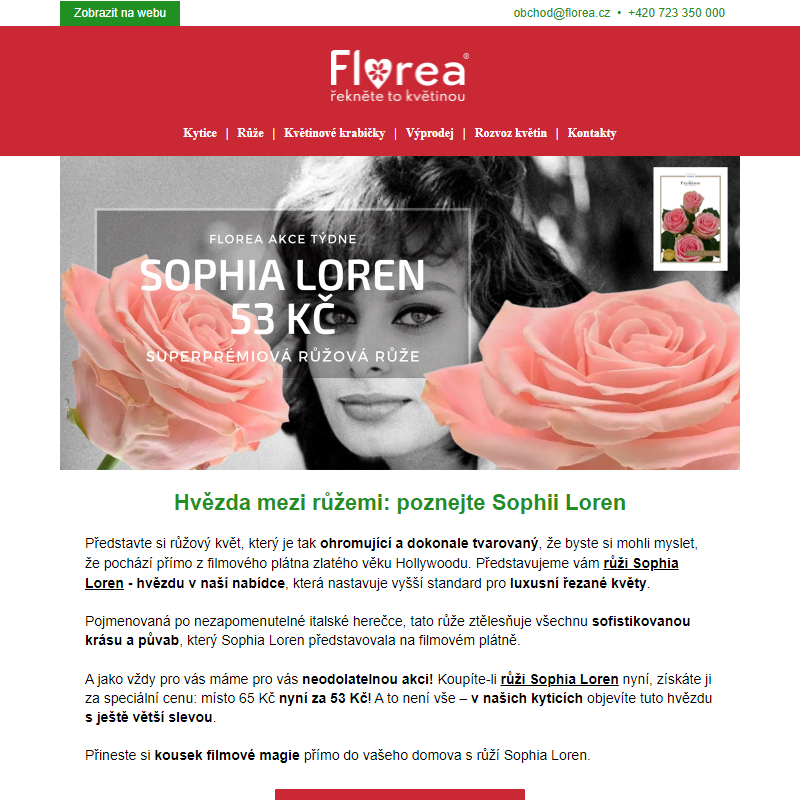 Hvězda mezi růžemi: poznejte Sophii Loren