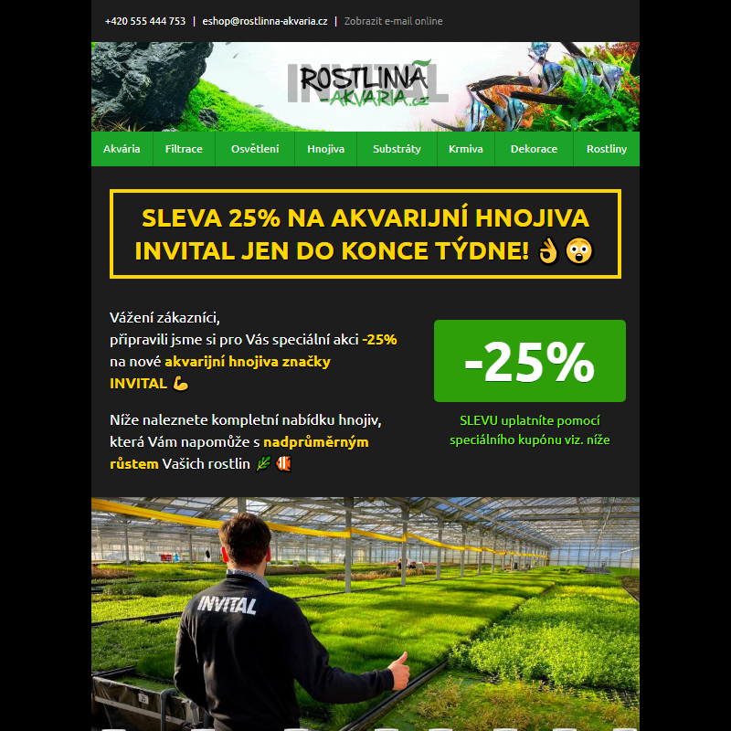 Sleva 25% _ na akvarijní hnojiva __ INVITAL jen do konce týdne!