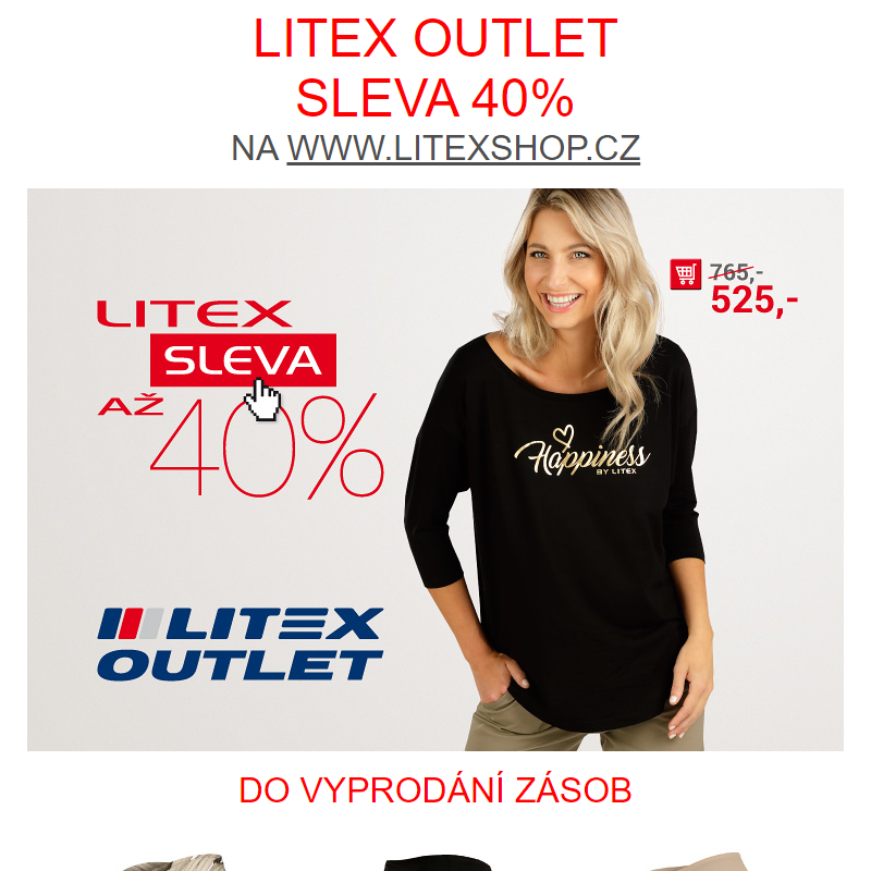 OUTLET - SLEVA 40%