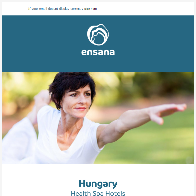 Your Path to Health - Ensana Hungary offers
