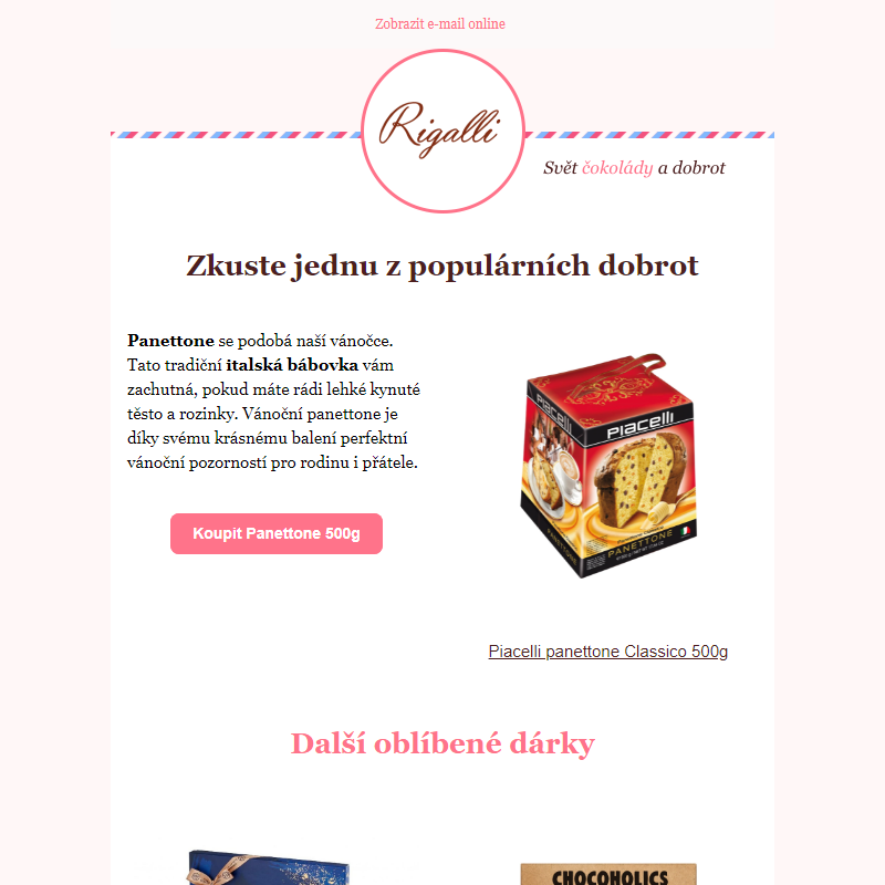 Zkuste tradiční Italskou bábovku Panettone – náš bestseller _