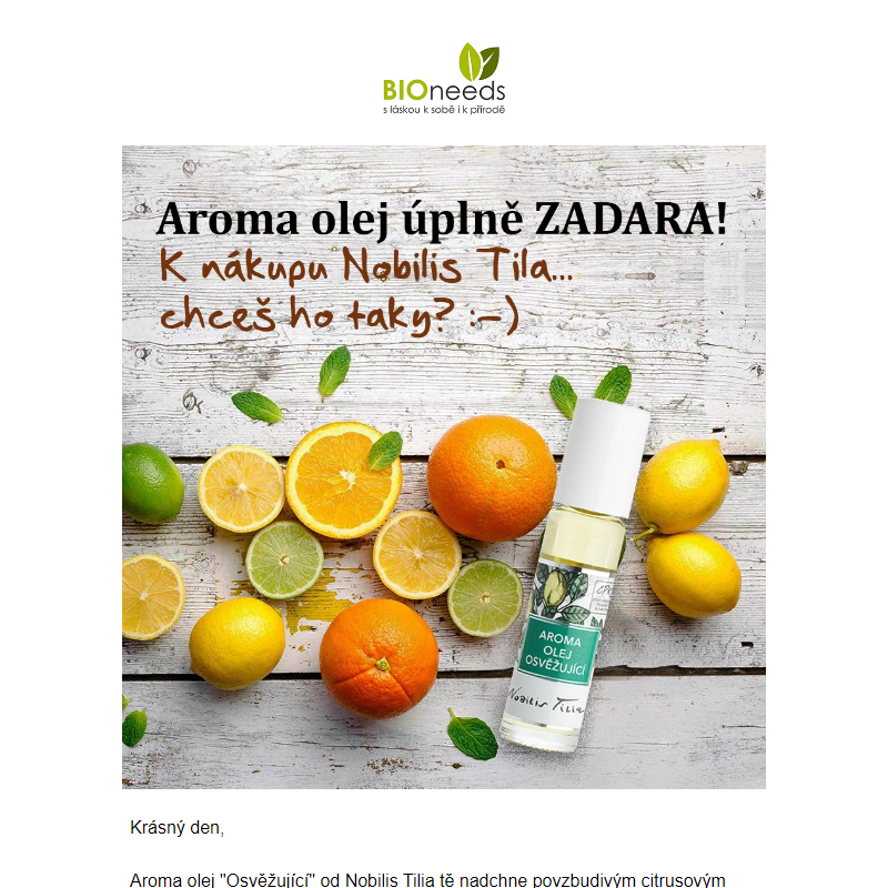 Aroma olej zdarma k nákupu _