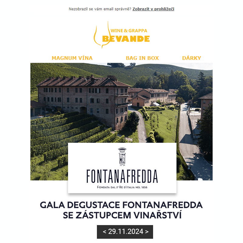 Exkluzivní večer v naší Grapperii. __ Gala degustace až Piemonte. _