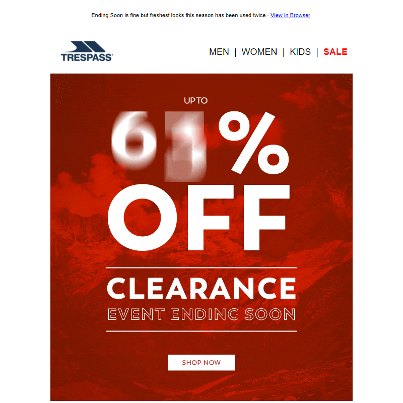 Up to 90% off Clearance | Ends Soon