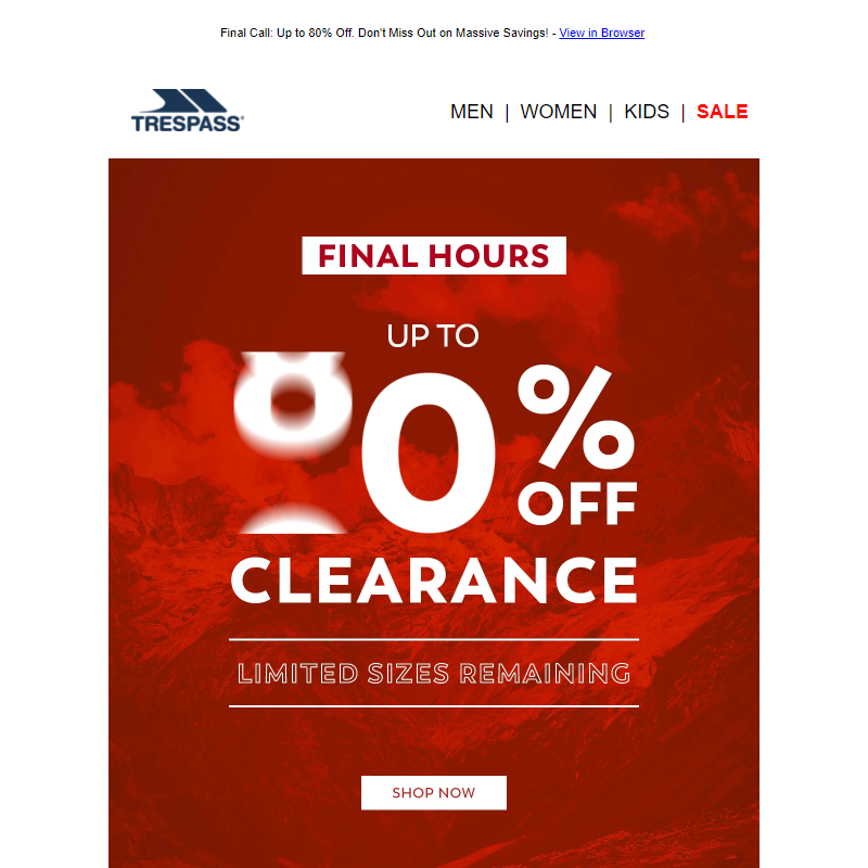 _ Up to 80% Off Clearance!