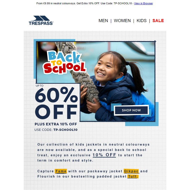 Back to School _ Up to 60% OFF