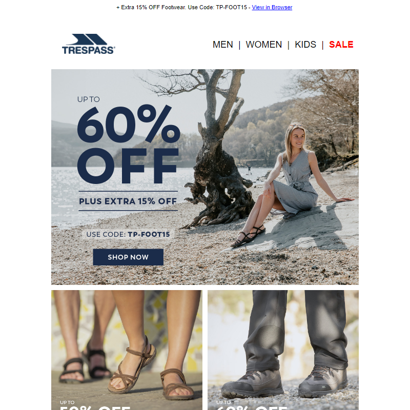 FOOTWEAR DEAL _ Up to 60% OFF