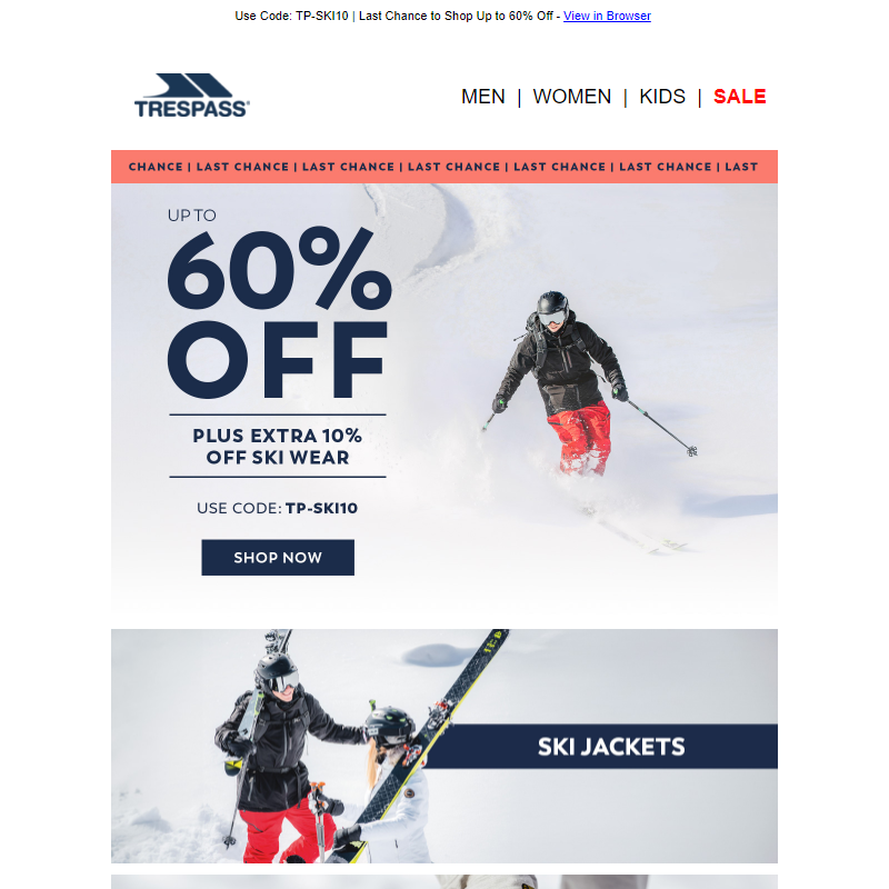 10% Off Ski Essentials __