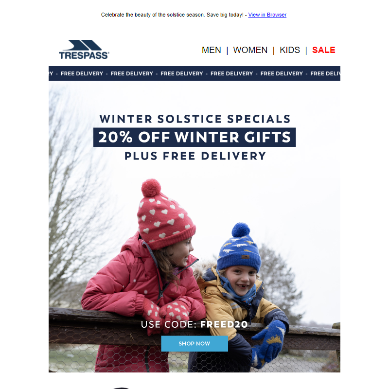 Winter Solstice Savings Await __