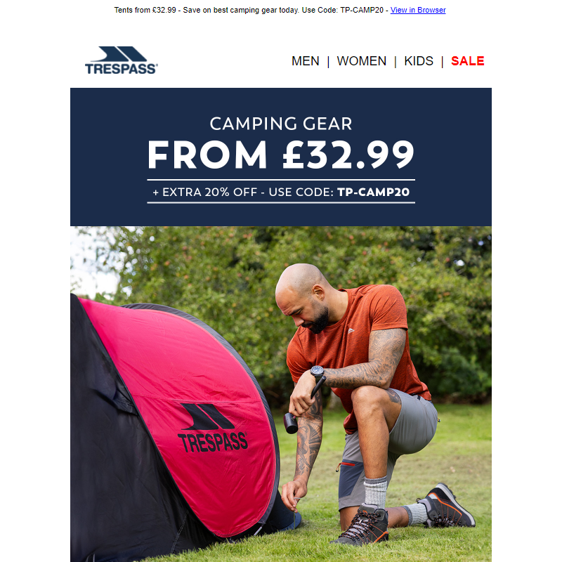 __ Extra 20% Off Camping Gear