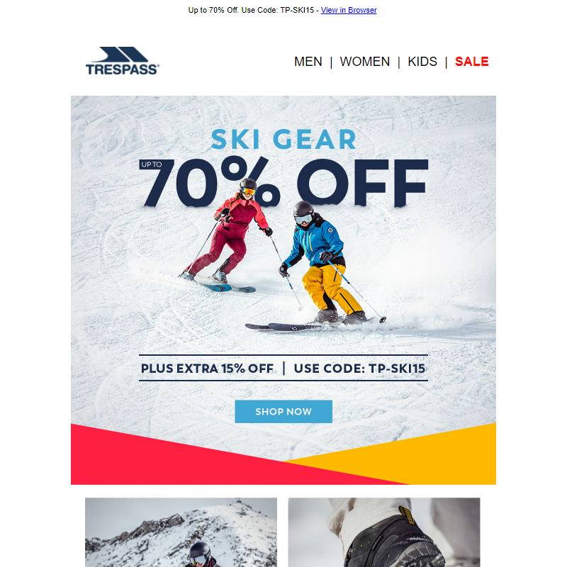 __ Extra 15% OFF Ski Wear