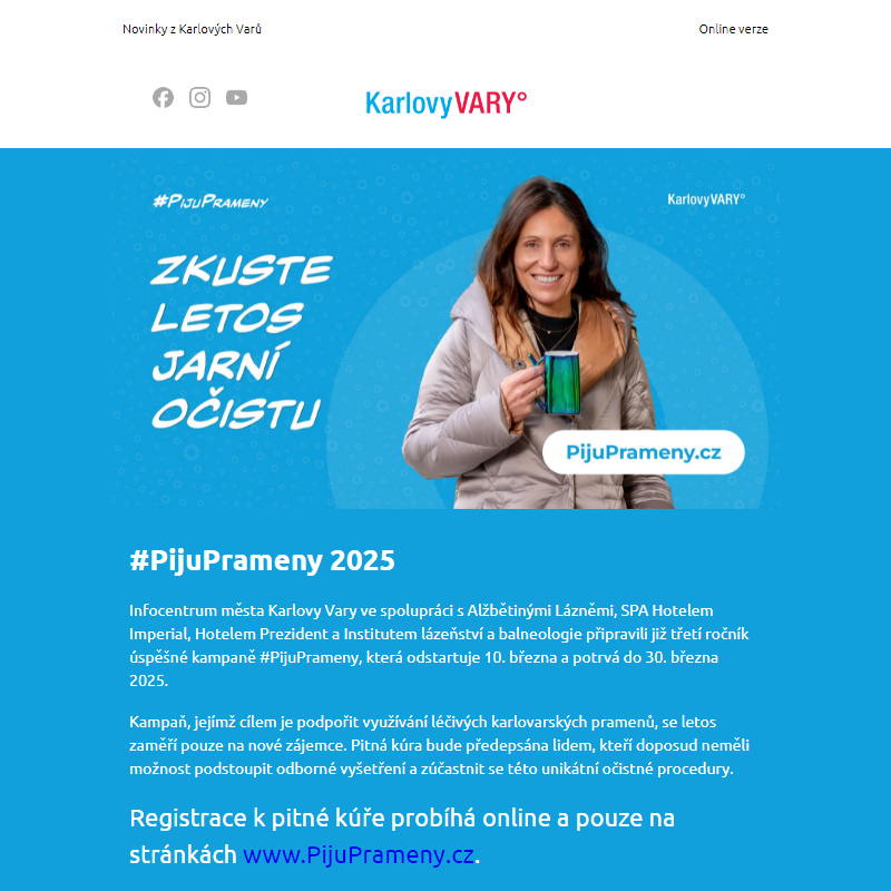 #PijuPrameny - registrace se blíží