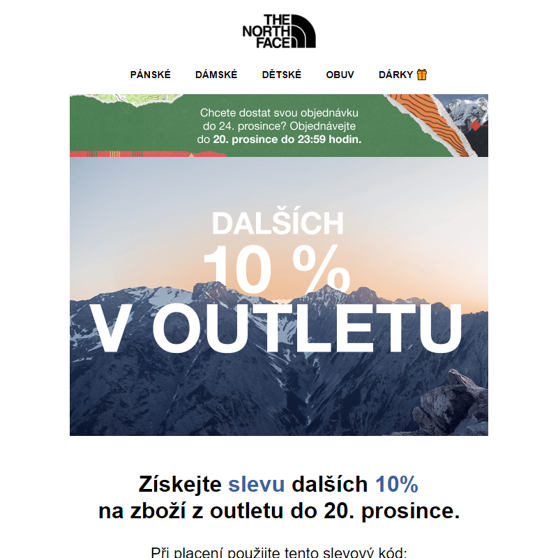 Dalších 10 % dolů v outletu