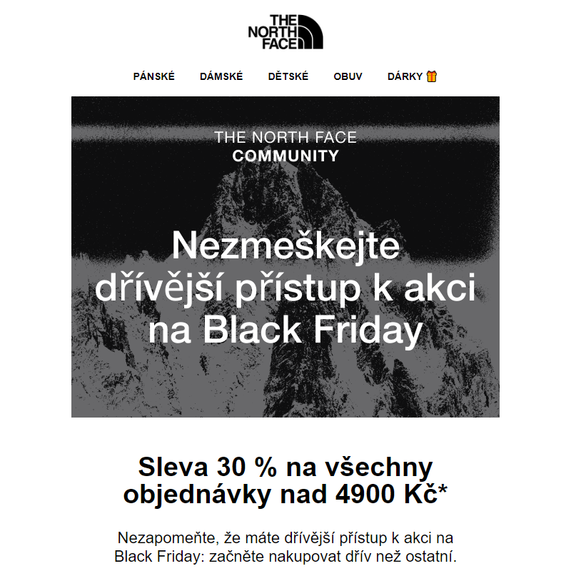 Nezmeškejte dřívější přístup k akci na Black Friday!