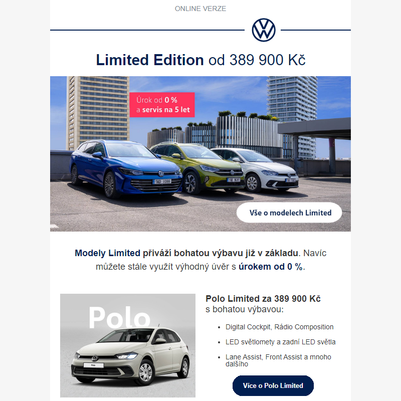 Limited Edition od 389 900 Kč | Golf výhodně na operativní leasing | Tayron již brzy