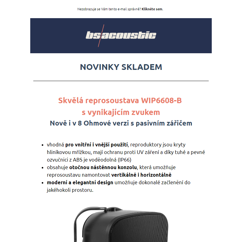 Skvělé NOVINKY SKLADEM