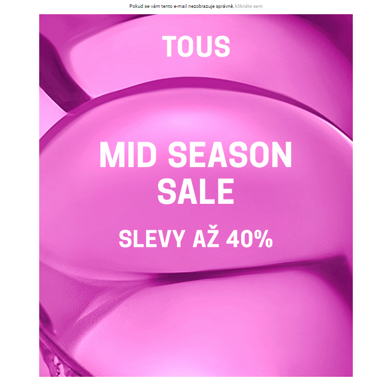 Mid Season Sale je tu! Slevy až 40 %