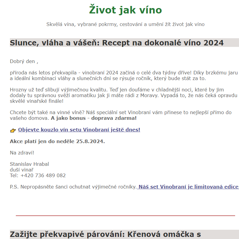 Slunce, vláha a vášeň: Recept na dokonalé víno 2024