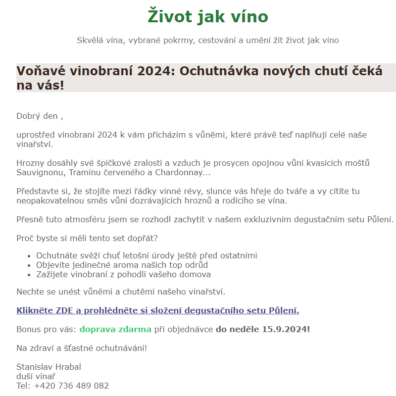 Voňavé vinobraní 2024: Ochutnávka nových chutí čeká na vás!