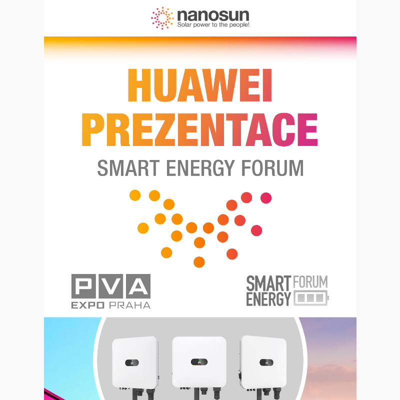 Prozkoumejte inovace Huawei na stánku Nanosun – Smart Energy Forum! __