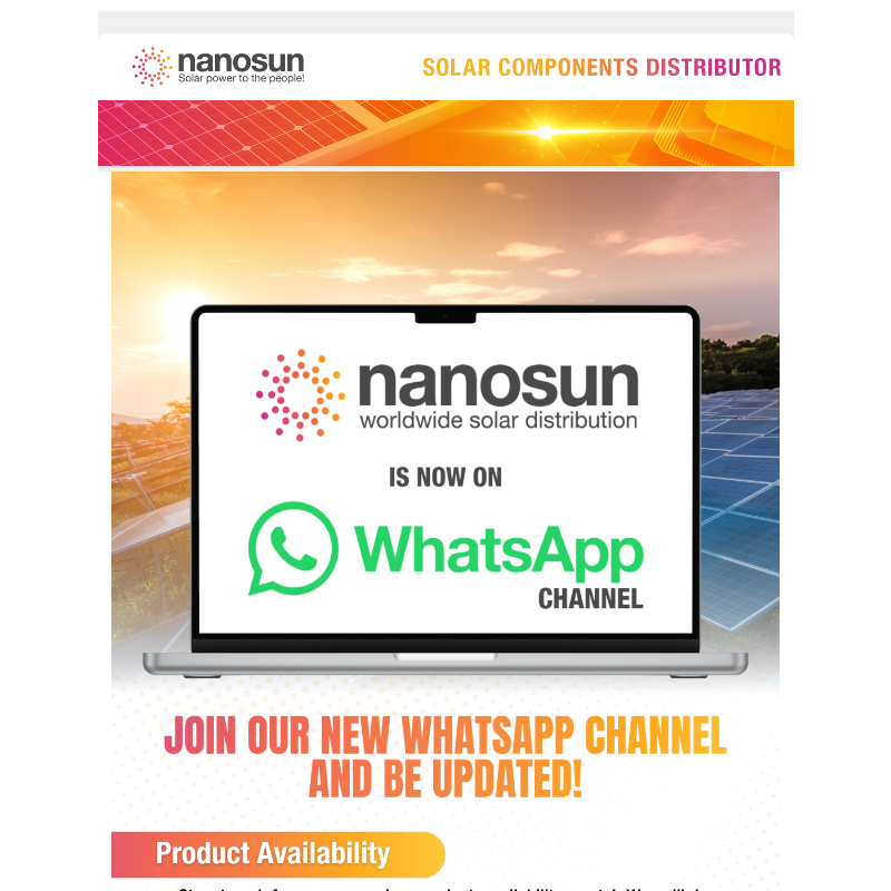 nanosun is now on WhatsApp Channel!