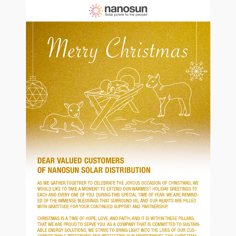Merry Christmas from nanosun