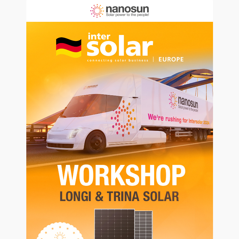 Pozvánka na Workshop Longi&Trina Solar