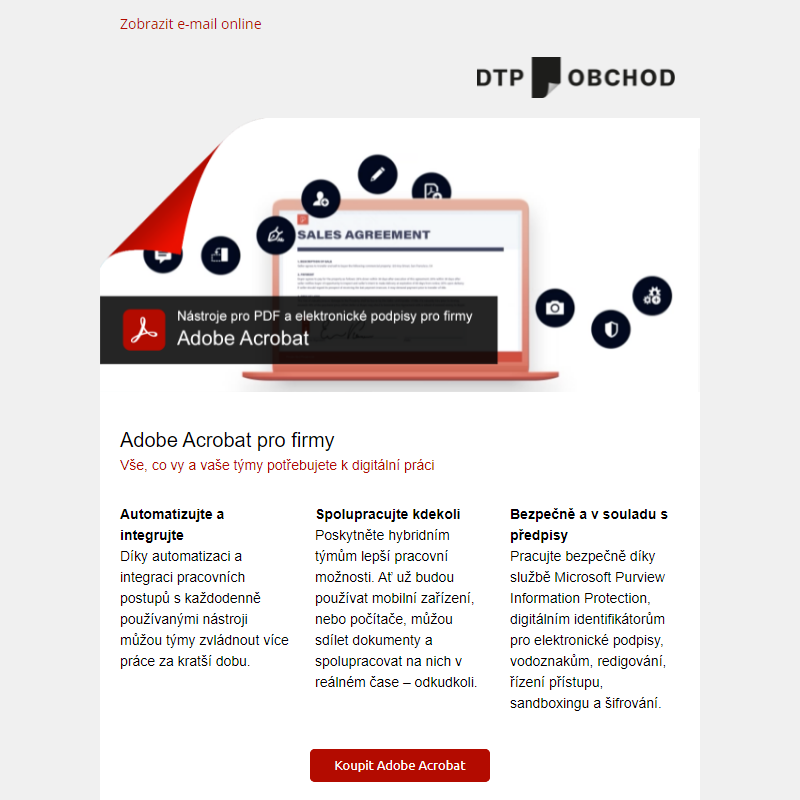Adobe Acrobat | Komplexní nástroj pro PDF a elektronické podpisy pro firmy