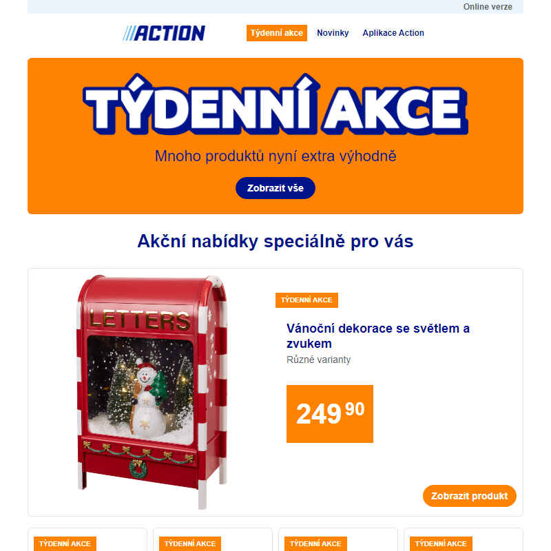 Naše týdenní akce od středy 12. listopadu