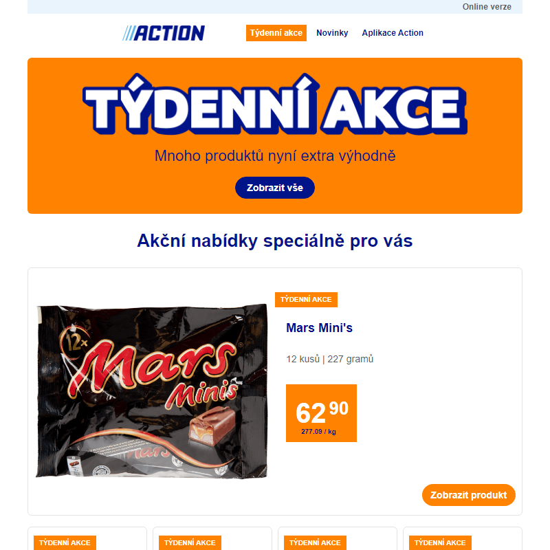 Naše týdenní akce od středy 22. října